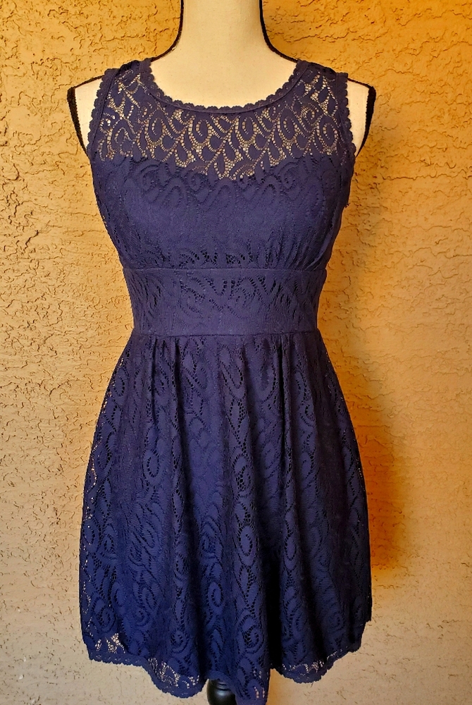 B. Darlin Lace Dress Dark Blue